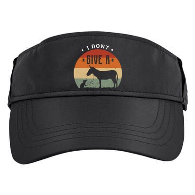 I Dont Give A Rats Donkey Funny Gift Rats Fan Gift Adult Drive Performance Visor