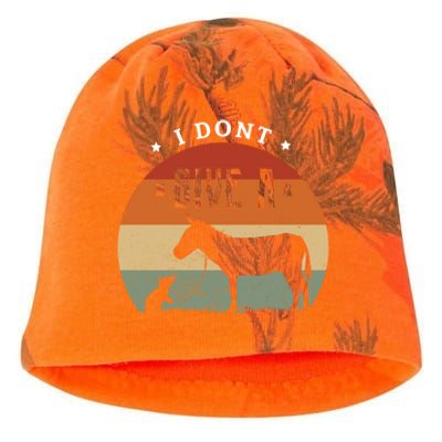 I Dont Give A Rats Donkey Funny Gift Rats Fan Gift Kati - Camo Knit Beanie