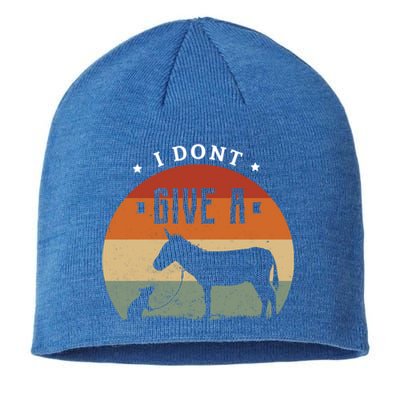 I Dont Give A Rats Donkey Funny Gift Rats Fan Gift Sustainable Beanie