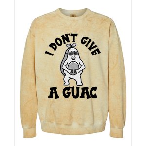 I Dont Give A Guac Funny Avocado Guacamole Vegan Meaningful Gift Colorblast Crewneck Sweatshirt