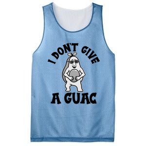 I Dont Give A Guac Funny Avocado Guacamole Vegan Meaningful Gift Mesh Reversible Basketball Jersey Tank