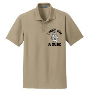 I Dont Give A Guac Funny Avocado Guacamole Vegan Meaningful Gift Dry Zone Grid Polo