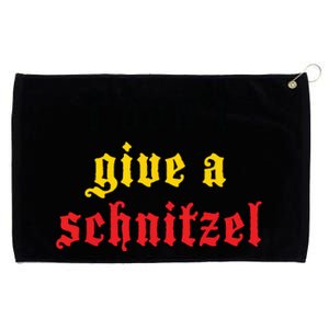 I Dont Give A Schnitzel German Funny Oktoberfest Grommeted Golf Towel