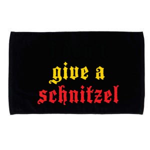 I Dont Give A Schnitzel German Funny Oktoberfest Microfiber Hand Towel