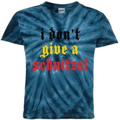 I Dont Give A Schnitzel German Funny Oktoberfest Kids Tie-Dye T-Shirt