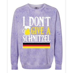 I DonT Give A Schnitzel German Beer Wurst Funny Oktoberfest Colorblast Crewneck Sweatshirt