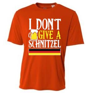 I DonT Give A Schnitzel German Beer Wurst Funny Oktoberfest Cooling Performance Crew T-Shirt