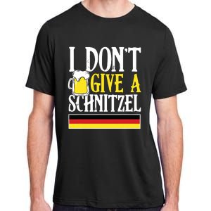 I DonT Give A Schnitzel German Beer Wurst Funny Oktoberfest Adult ChromaSoft Performance T-Shirt