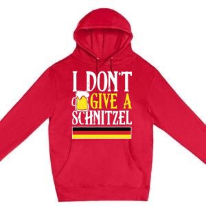 I DonT Give A Schnitzel German Beer Wurst Funny Oktoberfest Premium Pullover Hoodie