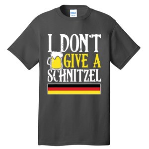 I DonT Give A Schnitzel German Beer Wurst Funny Oktoberfest Tall T-Shirt