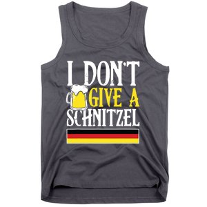 I DonT Give A Schnitzel German Beer Wurst Funny Oktoberfest Tank Top