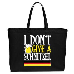 I DonT Give A Schnitzel German Beer Wurst Funny Oktoberfest Cotton Canvas Jumbo Tote