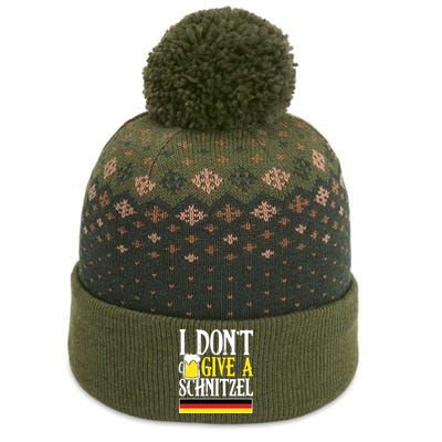 I DonT Give A Schnitzel German Beer Wurst Funny Oktoberfest The Baniff Cuffed Pom Beanie