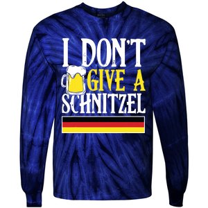 I DonT Give A Schnitzel German Beer Wurst Funny Oktoberfest Tie-Dye Long Sleeve Shirt