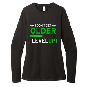 I Dont Get Older I Level Up Funny Gamer Lover Gaming Cute Gift Womens CVC Long Sleeve Shirt