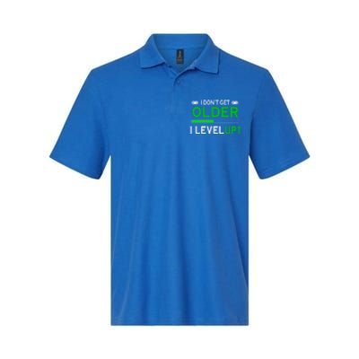 I Dont Get Older I Level Up Funny Gamer Lover Gaming Cute Gift Softstyle Adult Sport Polo