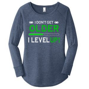 I Dont Get Older I Level Up Funny Gamer Lover Gaming Cute Gift Women's Perfect Tri Tunic Long Sleeve Shirt