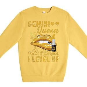 I Dont Get Older I Level Up Gemini Premium Crewneck Sweatshirt