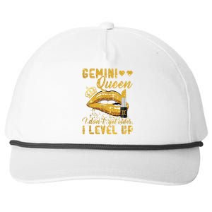 I Dont Get Older I Level Up Gemini Snapback Five-Panel Rope Hat