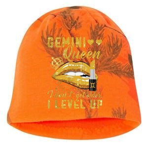 I Dont Get Older I Level Up Gemini Kati - Camo Knit Beanie