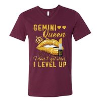 I Dont Get Older I Level Up Gemini V-Neck T-Shirt