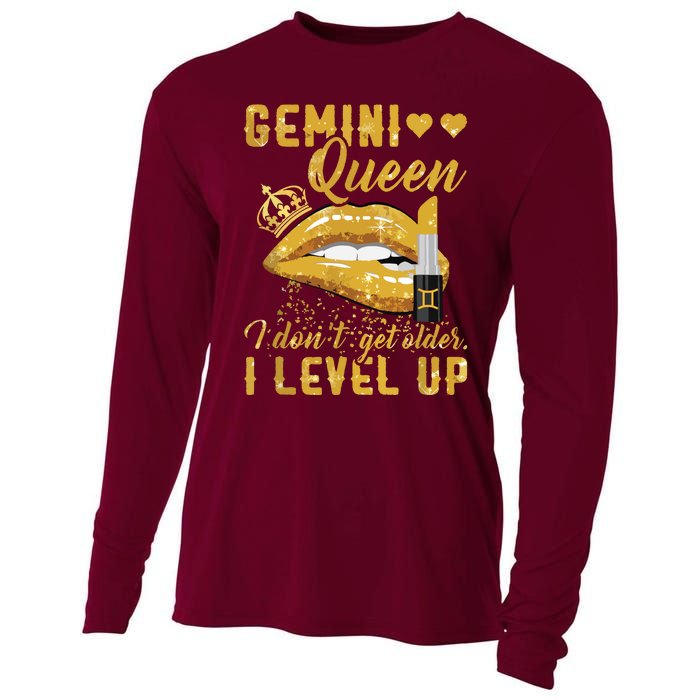 I Dont Get Older I Level Up Gemini Cooling Performance Long Sleeve Crew