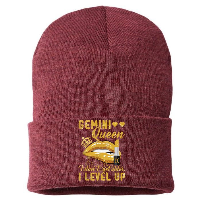 I Dont Get Older I Level Up Gemini Sustainable Knit Beanie