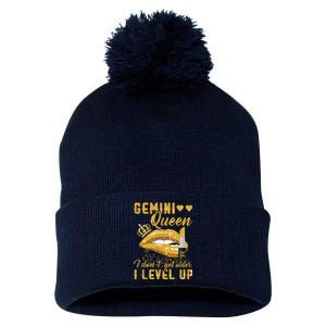 I Dont Get Older I Level Up Gemini Pom Pom 12in Knit Beanie