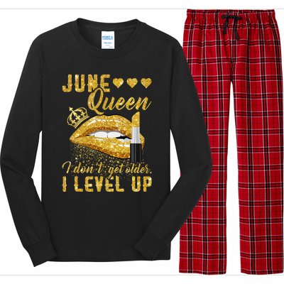 I Don't Get Older I Level Up June Long Sleeve Pajama Set