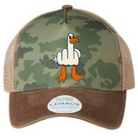 I DonT Give A Duck Middle Finger Funny Offensive Rude Legacy Tie Dye Trucker Hat