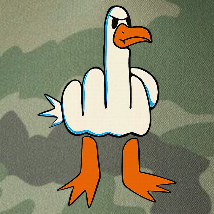I DonT Give A Duck Middle Finger Funny Offensive Rude Legacy Tie Dye Trucker Hat