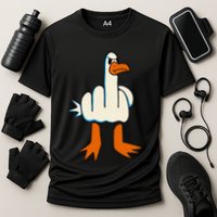 I DonT Give A Duck Middle Finger Funny Offensive Rude Performance Shirt