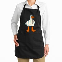 I DonT Give A Duck Middle Finger Funny Offensive Rude Apron
