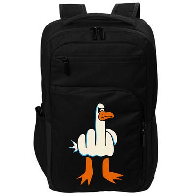 I DonT Give A Duck Middle Finger Funny Offensive Rude Impact Tech Backpack