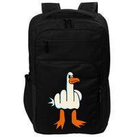 I DonT Give A Duck Middle Finger Funny Offensive Rude Impact Tech Backpack