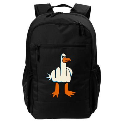I DonT Give A Duck Middle Finger Funny Offensive Rude Daily Commute Backpack