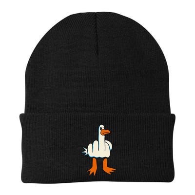 I DonT Give A Duck Middle Finger Funny Offensive Rude Beanie