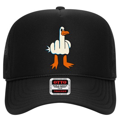 I DonT Give A Duck Middle Finger Funny Offensive Rude Trucker Hat