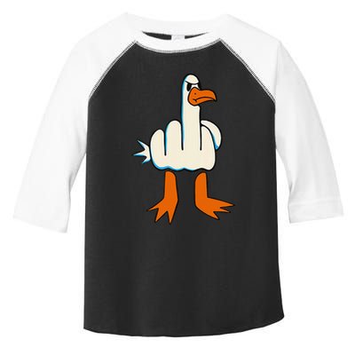 I DonT Give A Duck Middle Finger Funny Offensive Rude Toddler Fine Jersey T-Shirt