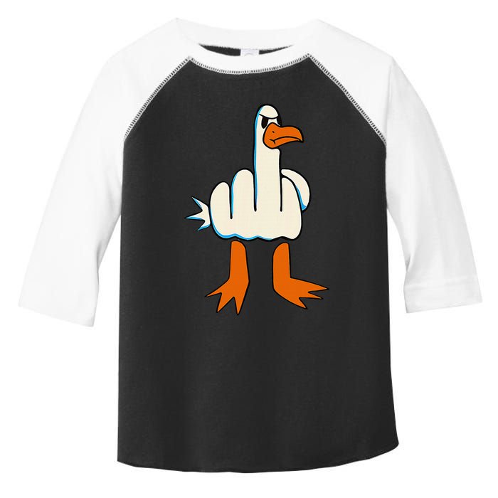 I DonT Give A Duck Middle Finger Funny Offensive Rude Toddler Fine Jersey T-Shirt