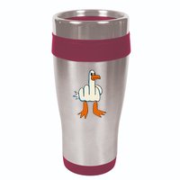 I DonT Give A Duck Middle Finger Funny Offensive Rude 16oz Travel Tumbler