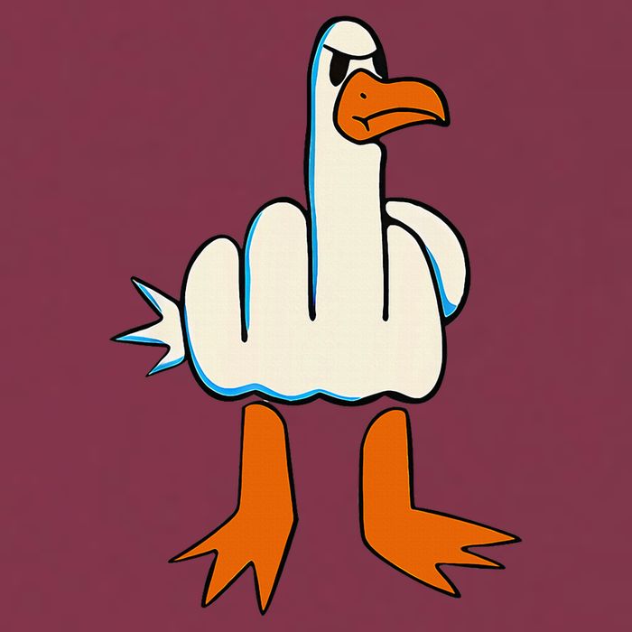 I DonT Give A Duck Middle Finger Funny Offensive Rude 16oz Travel Tumbler