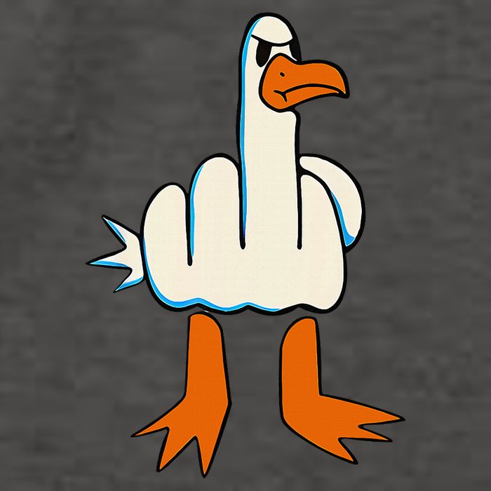I DonT Give A Duck Middle Finger Funny Offensive Rude Vector Backpack