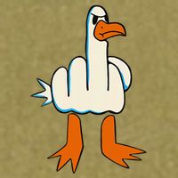 I DonT Give A Duck Middle Finger Funny Offensive Rude Garment-Dyed Women's Muscle Tee