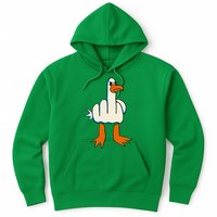 I DonT Give A Duck Middle Finger Funny Offensive Rude Hoodie