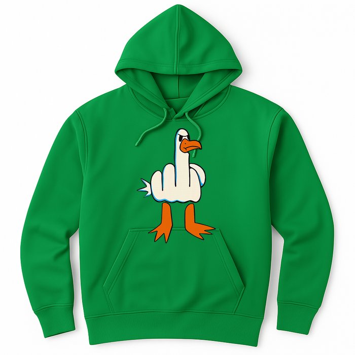 I DonT Give A Duck Middle Finger Funny Offensive Rude Hoodie