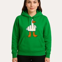 I DonT Give A Duck Middle Finger Funny Offensive Rude Hoodie