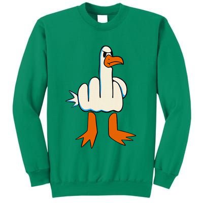 I DonT Give A Duck Middle Finger Funny Offensive Rude Sweatshirt