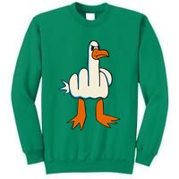 I DonT Give A Duck Middle Finger Funny Offensive Rude Sweatshirt