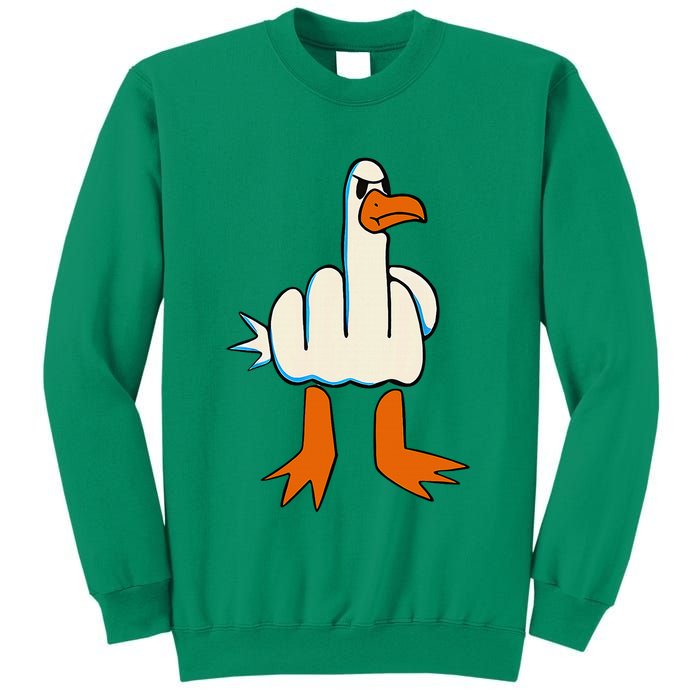I DonT Give A Duck Middle Finger Funny Offensive Rude Sweatshirt